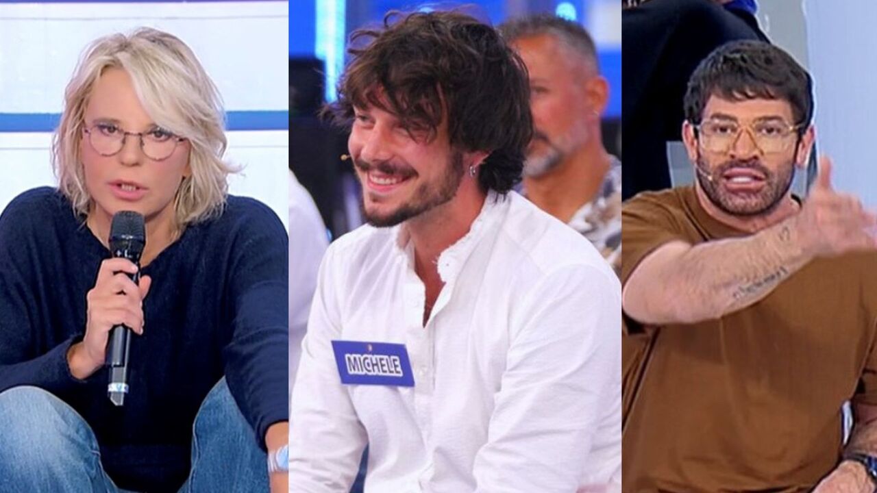 corteggiatore michele, maria de filippi e gianni sperti a ued