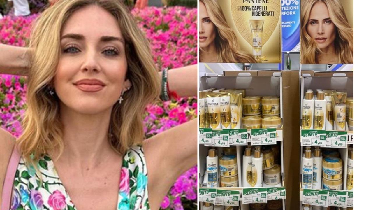 Chiara Ferragni e la sostituta Pantene