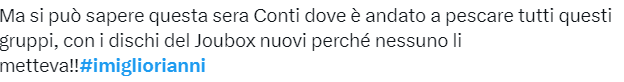 Il popolo del web commenta la puntata dei Migliori Anni