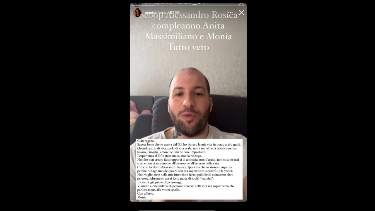 Repost di Monia La Ferrera della story di Investigatoresocial