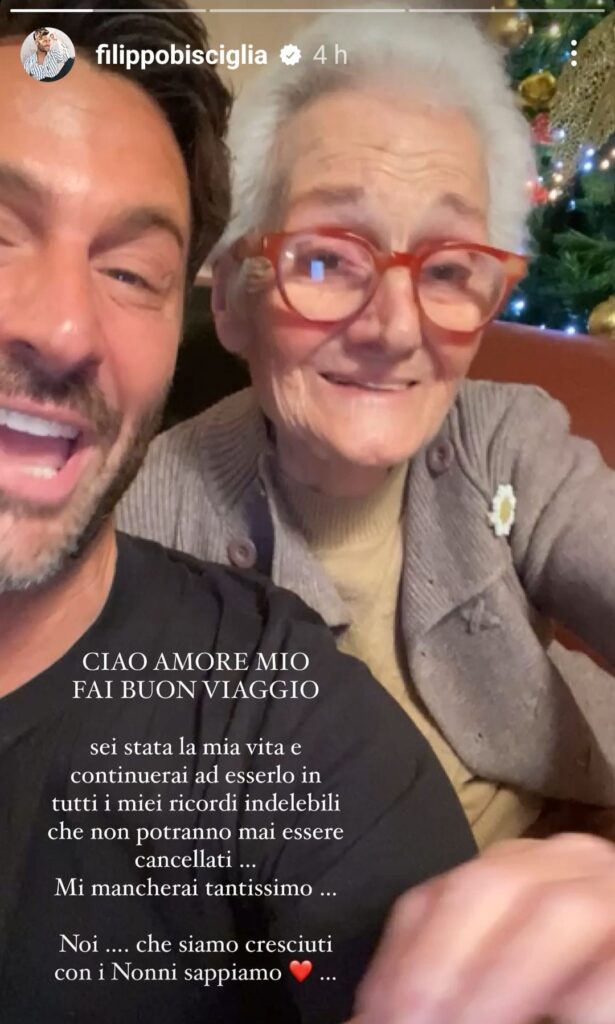 Morta la nonna di Filippo Bisciglia