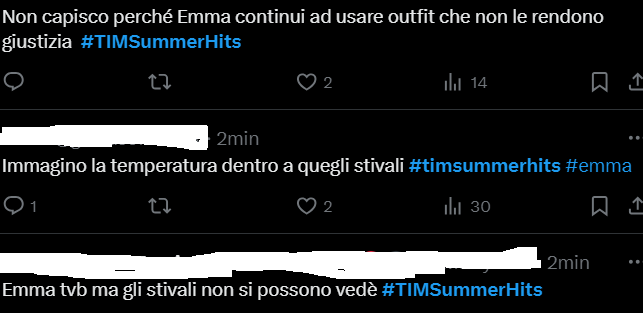 Il web commenta il look di Emma