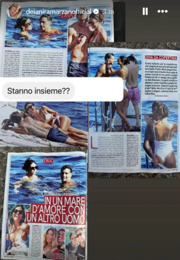 instagram story deianira marzano gregoraci e basciano