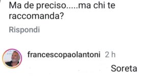 Paolantoni risponde a un hater