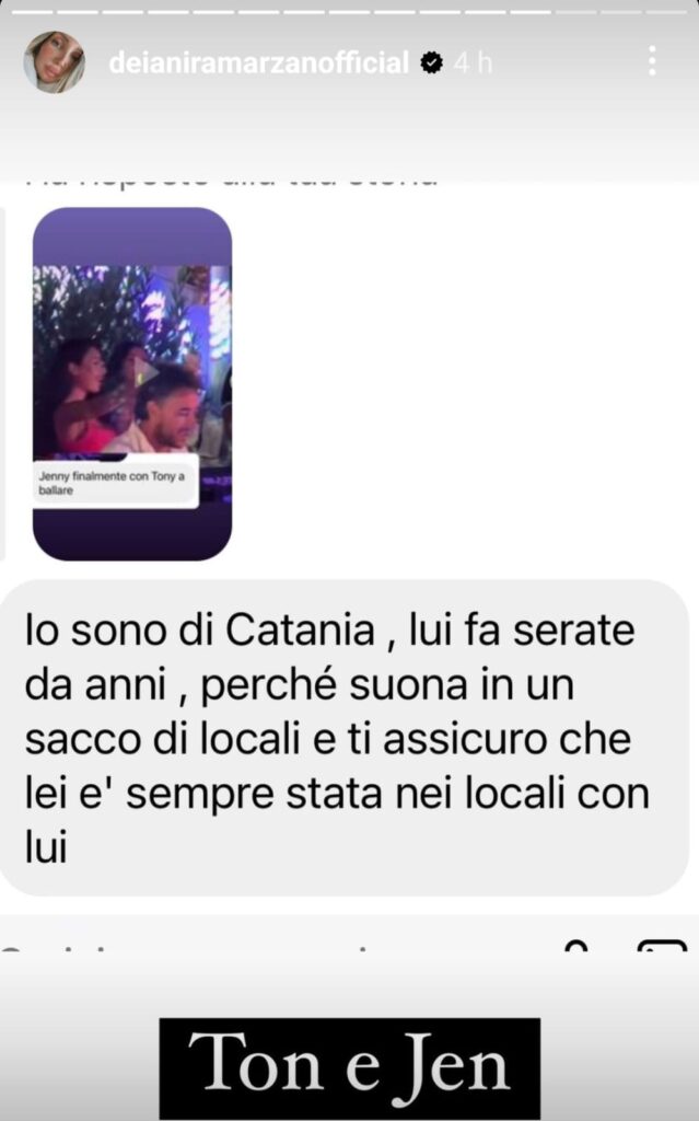 Segnalazione su Jenny di Temptation Island