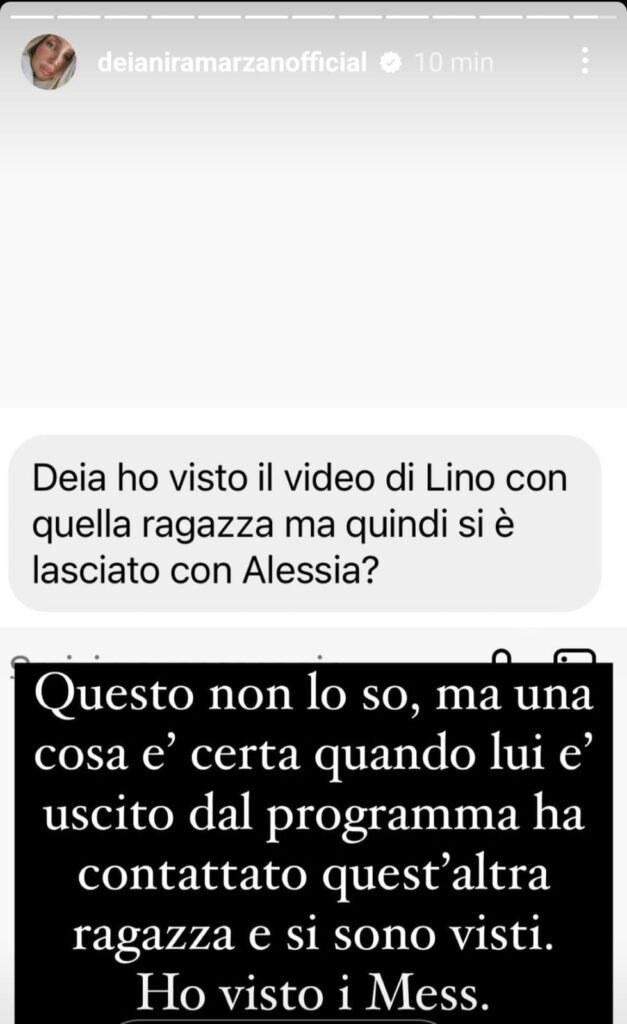 Segnalazione a Deianira Marzano su Lino e Alessia