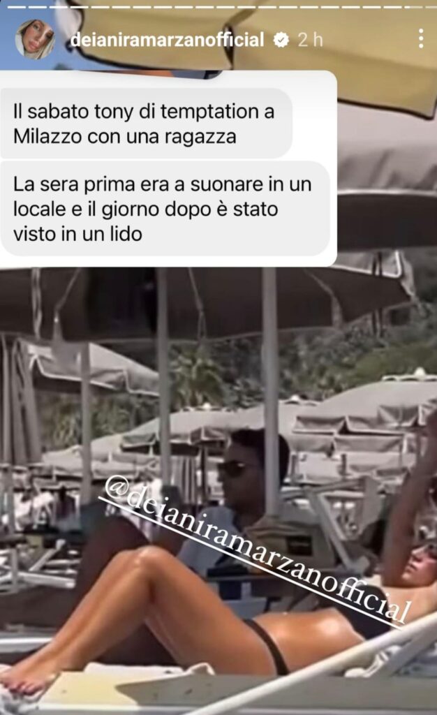 Tony avvistato con una ragazza