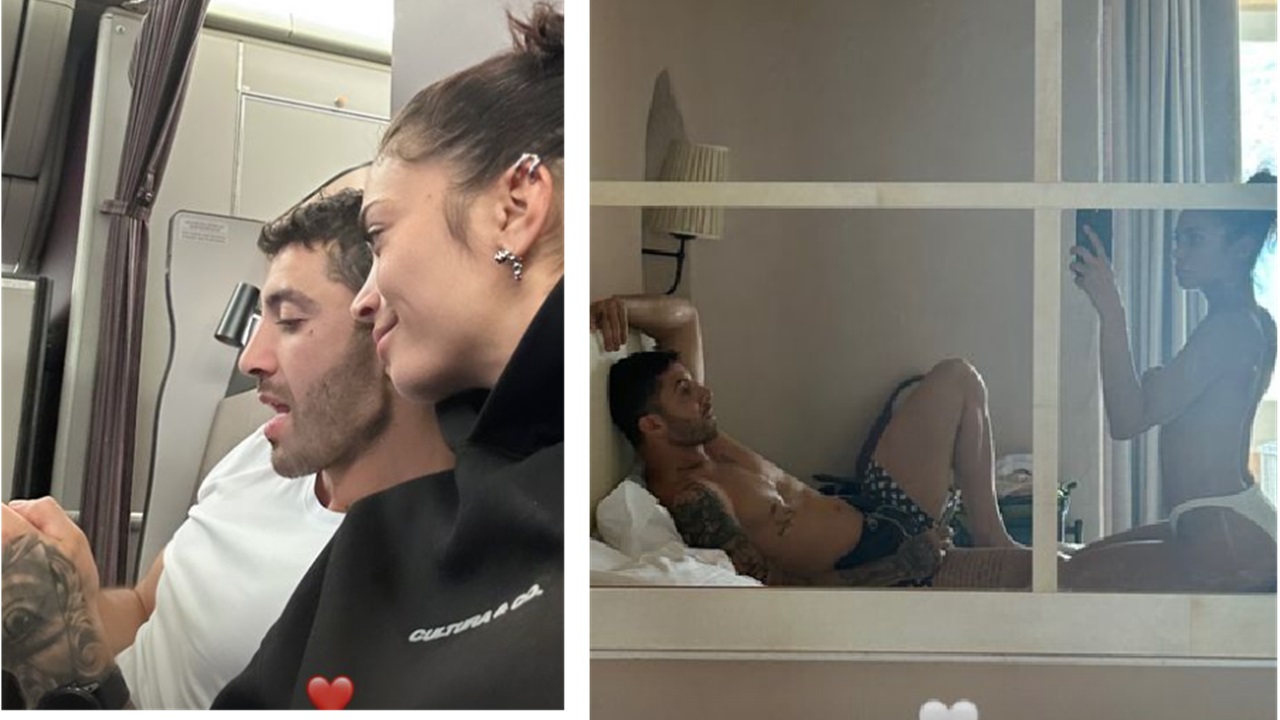 Elodie e Iannone nel letto