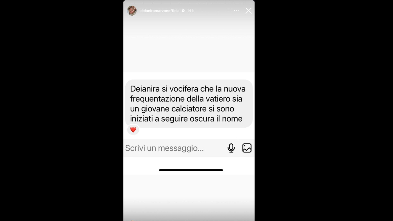 Segnalazione di Deianira Marzano su un nuovo flirt di Perla Vatiero