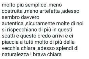 Il web commenta l'ultimo post di Chiara Ferragni