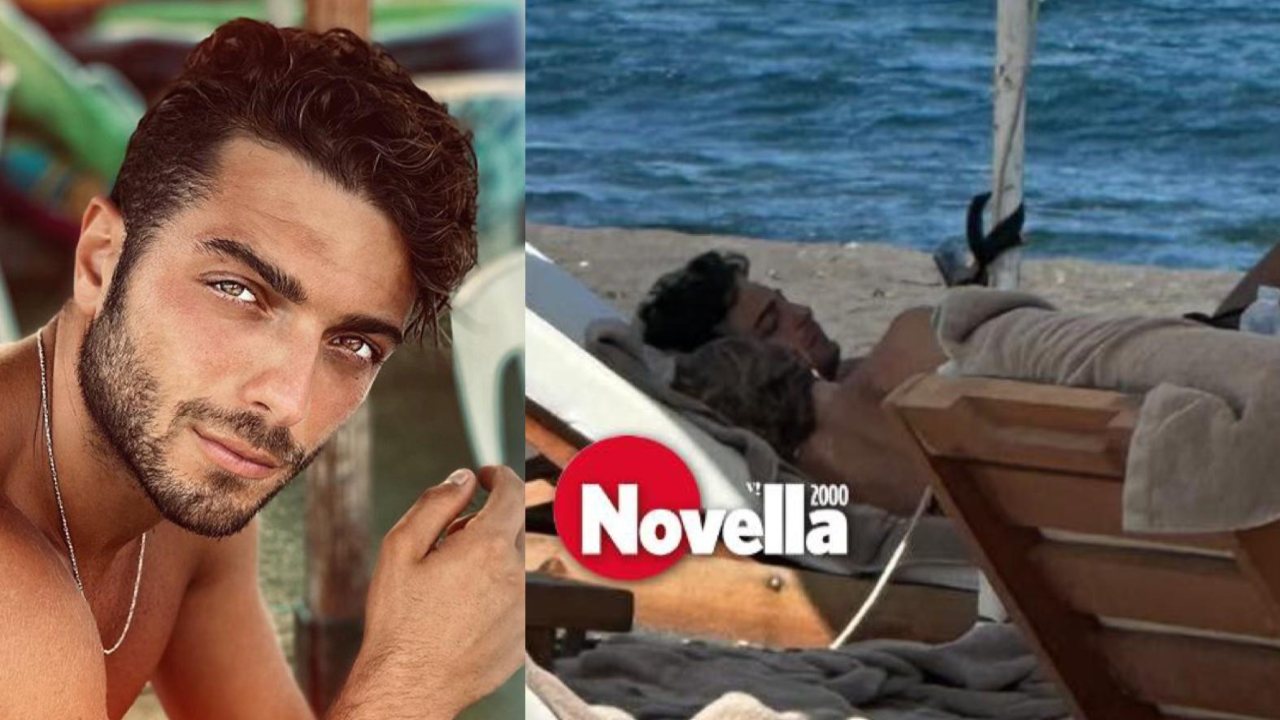 santorini per gianluca ginoble con una bionda