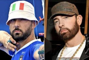 Somiglianza tra Mauro Nespoli ed Eminem