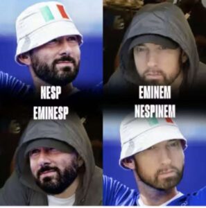 Meme su Nespoli ed Eminem