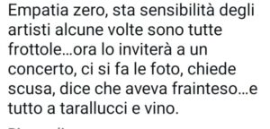 Il web commenta negativamente Antonello Venditti