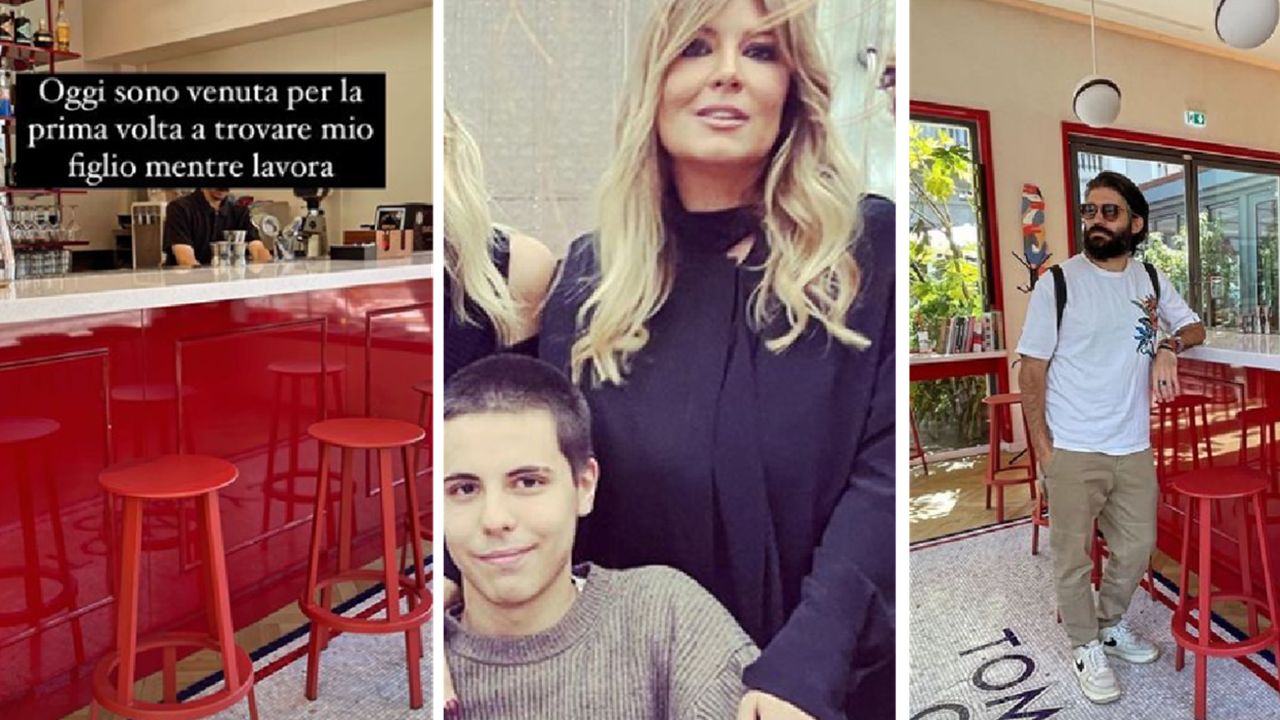 Il figlio di Selvaggia Lucarelli fa il barista