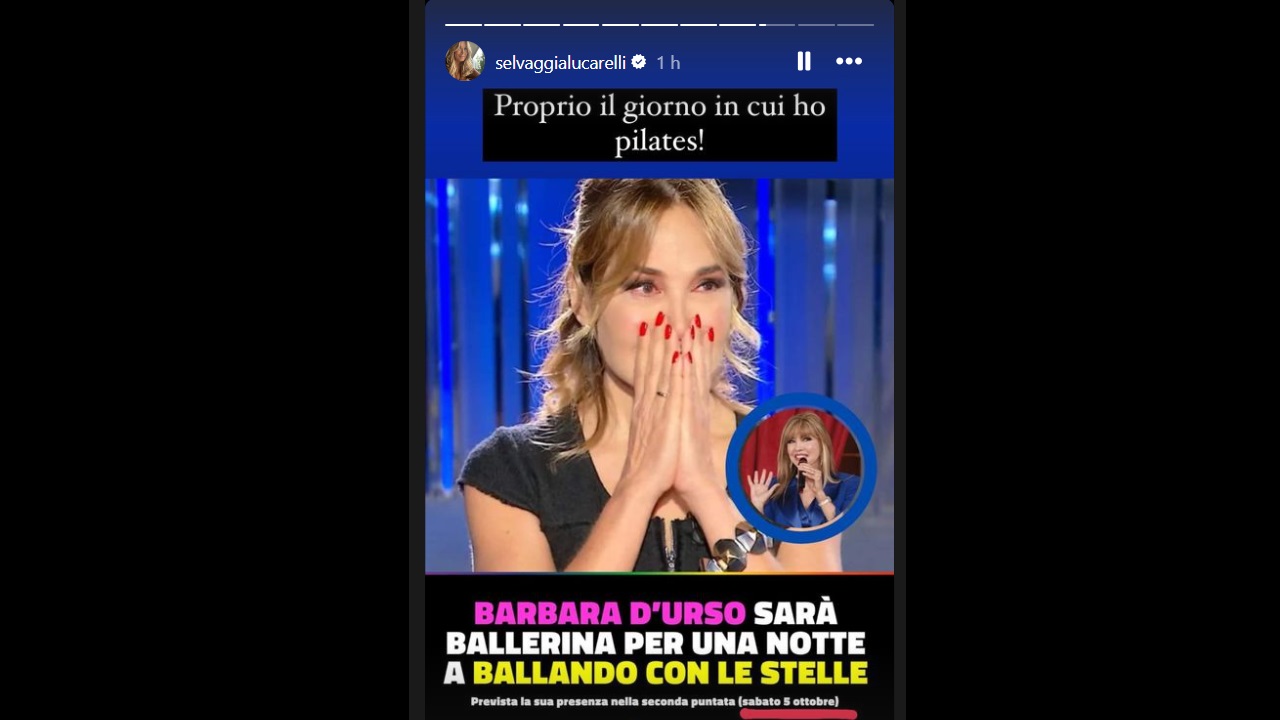 Barbara d'Urso ospitata reazione Lucarelli