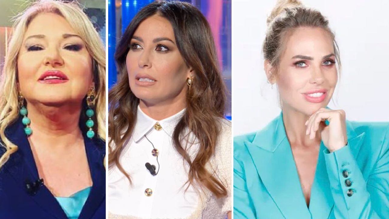 Collage Elisabetta Gregoraci Ilary Blasi Monica Setta Rai