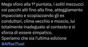 Il web polemizza sulla vincita ad Affari Tuoi