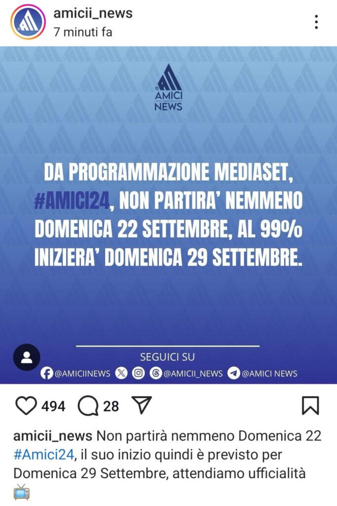 Slittamento data Amici