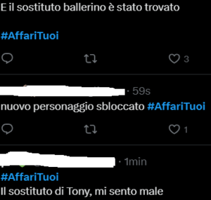 Il web commenta la puntata di Affari Tuoi