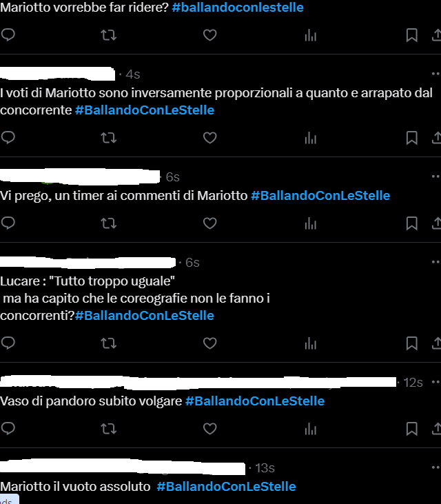 Il web commenta Ballando Con Le Stelle