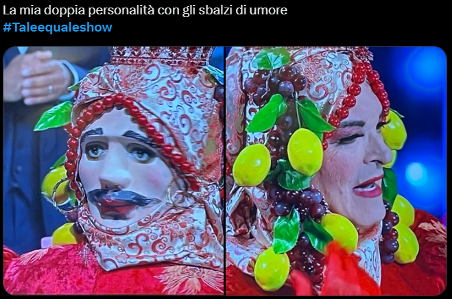 Il web commenta il look di Cristiano Malgioglio a Tale E Quale Show