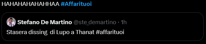 Il web commenta il tweet di Stefano De Martino