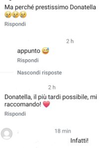 Il web commenta il post di Donatella Rettore sulla morte di Franca Bettoja