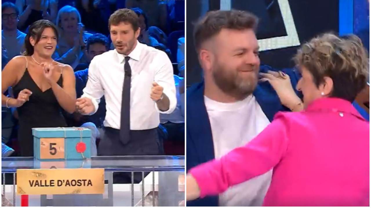 Affari Tuoi Stefano De Martino si scatena