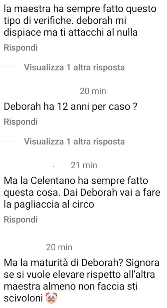 Il web si schiera contro Deborah Lettieri