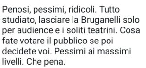 Il web commenta l'utilizzo della wild card da parte di Sara Di Vaira