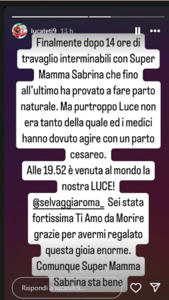 instagram story luca teti e selvaggia roma