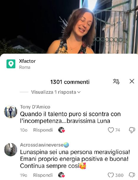 Lunaspina di X Factor lancia frecciatine a Jake La Furia