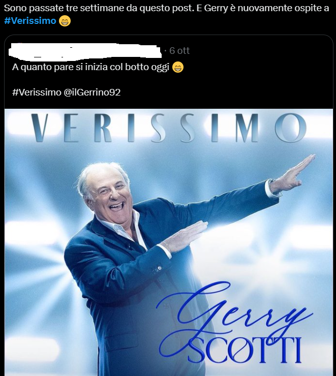 Polemica su Gerry Scotti a Verissimo