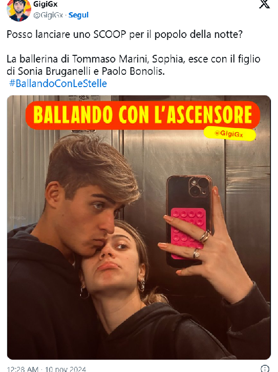 Post di GigiGX su Davide Bonolis e Sophia Berto