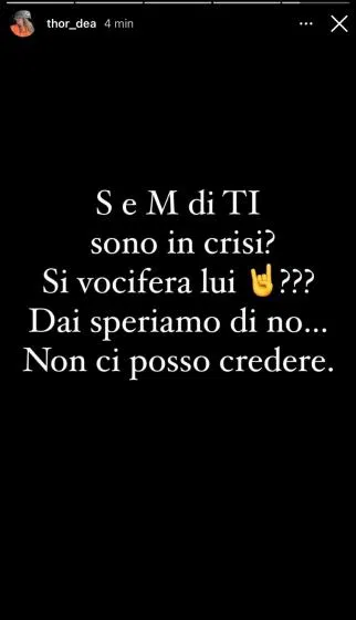 temptation island siria e mattero instagram story deianira marzano