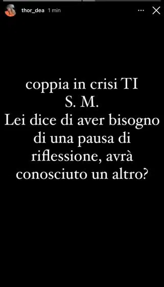 Instagram story deianira marzano temptation island