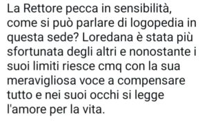 Commento Rettore su Errore