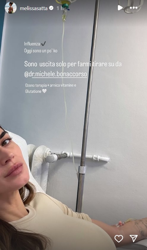 Melissa Satta In Ospedale