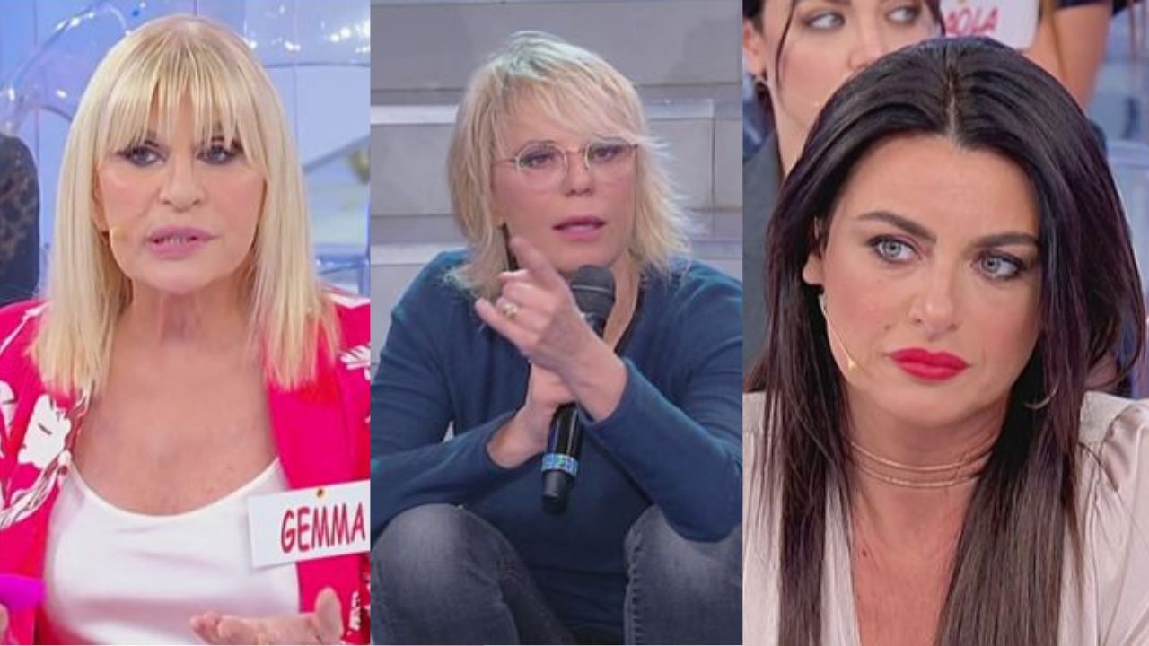 gemma galgani, gloria nicoletti e maria de filippi a ued