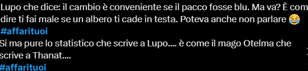 Commenti Lupo Affari Tuoi