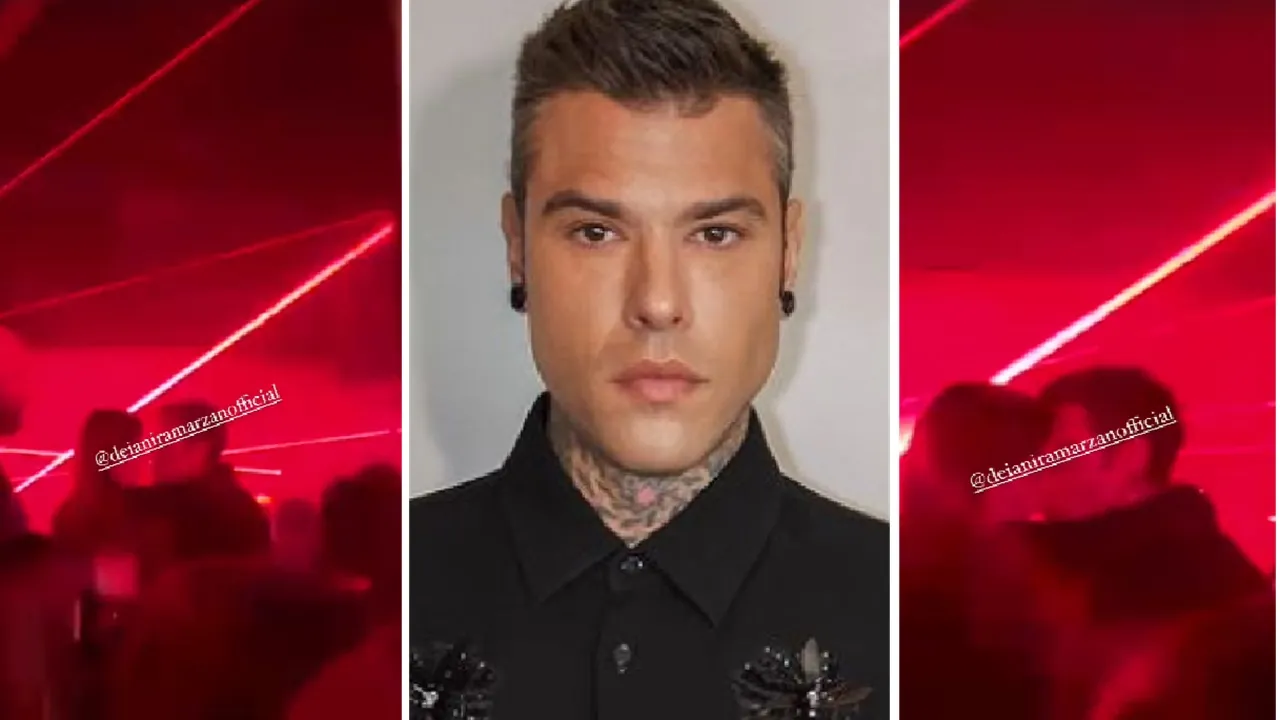 Fedez bacio discoteca Milano