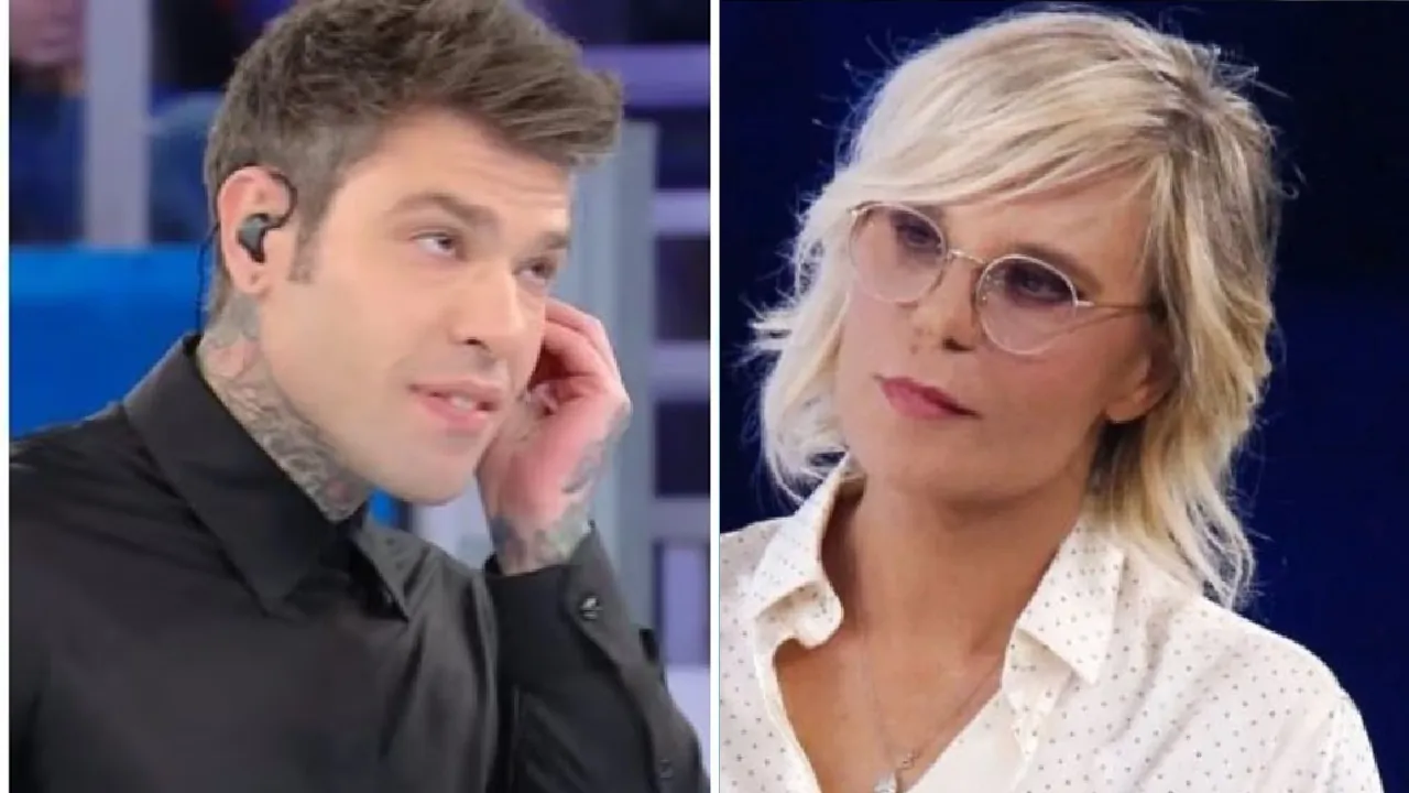 Fedez Maria De Filippi collage